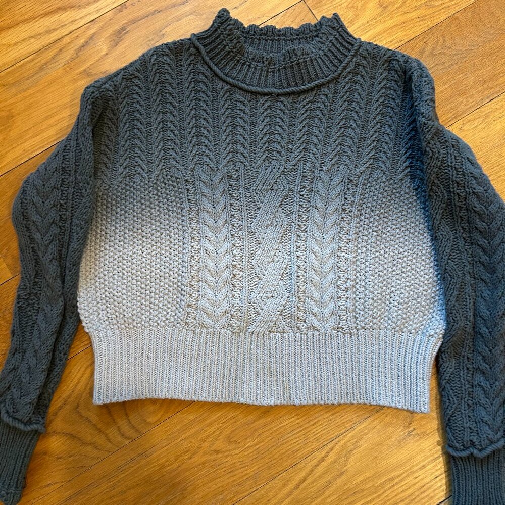 Anthropologie cropped ombre sweater